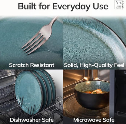 24 Piece Stoneware Dinnerware Set - Image 4