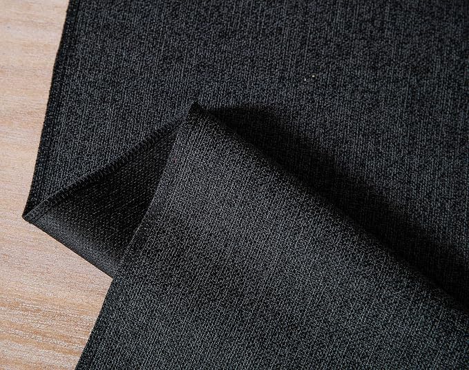 Black Table Runners 72 Inches Long, Burlap Linen Style Rustic Farmhouse Table - Image 7