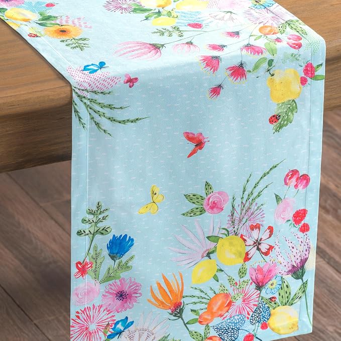 Maison d' Hermine Table Runner 100% Cotton 14.50" x 72" | Table Runners 72 - Image 9