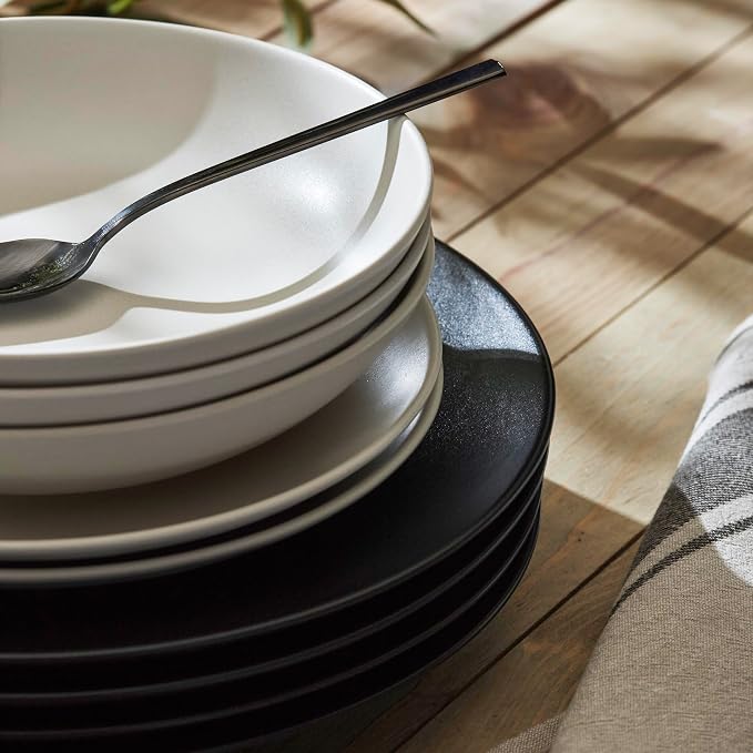 Porto by Stone Lain Semplice 12-Piece Premium Kitchen & Dining Dinnerware Set - Image 6
