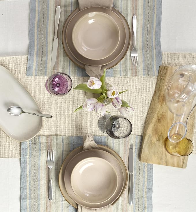 Oneida Organic Shades Clay Stoneware 12-Piece Dinnerware Set - Image 12