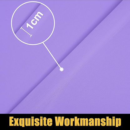 Smiry Rectangle Picnic Table Cloth, Waterproof Elastic Fitted Tablecloths for 4 Foot Tables, Washable Polyester Table Cover for Camping, Indoor and Outdoor (Lavender, 24"x48")