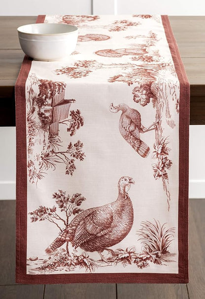 Maison d' Hermine Table Runner 100% Cotton 14.50" x 72" | Table Runners 72 - Image 9