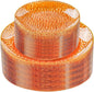 Rubtlamp 60Pcs Orange Plastic Plates, Hammered Plastic Plates Include 30 by Rubtlamp