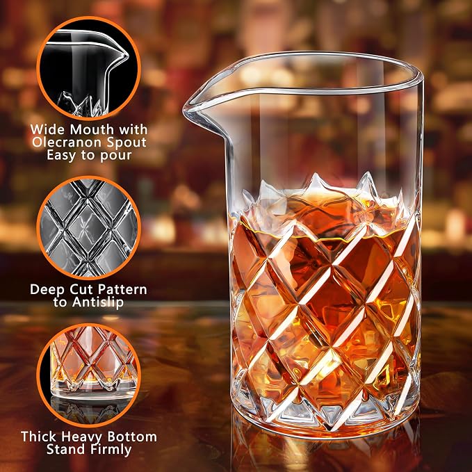 Cocktail Mixing Glass Set, Bar Mixing Set - Image 3
