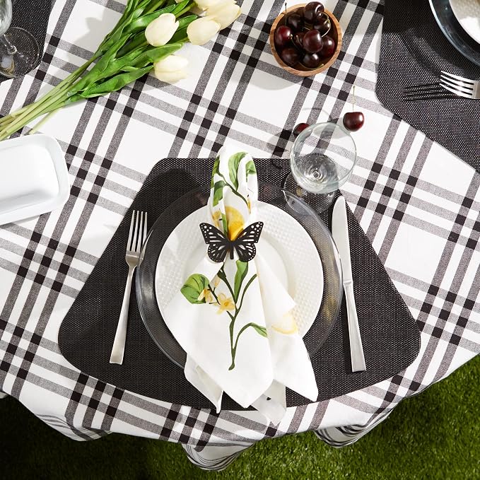 DII PVC Tabletop Collection Woven Indoor/Outdoor, Wedge Placemat Set, 6 Piece - Image 3