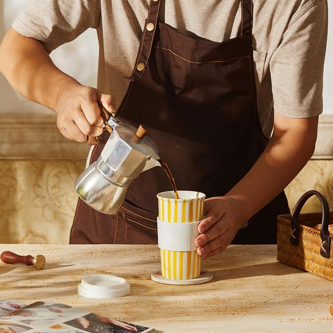 Ceramic Travel Mug with Lid – Cute Coffee Cup - Image 8