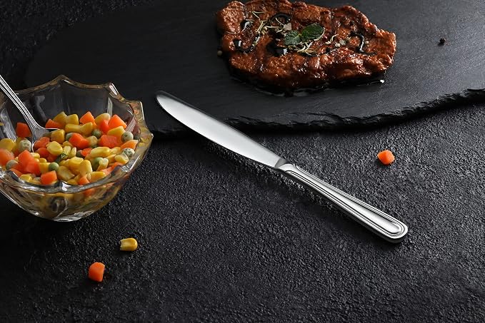 New Star Foodservice Windsor Pattern Stainless Steel Dinner Knife - Image 7
