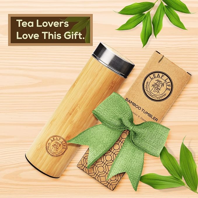 Leaflife Premium Bamboo Tea Infuser Bottle - Image 2