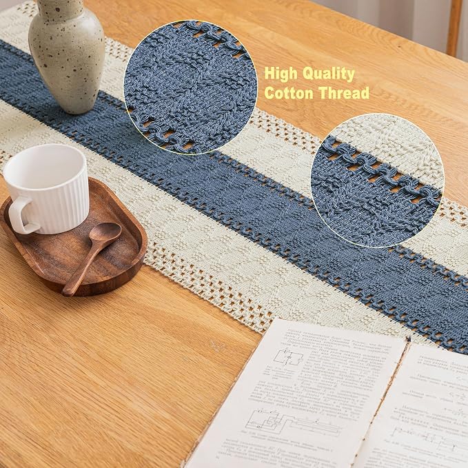 Cotton Farmhouse Table Runner - Image 3