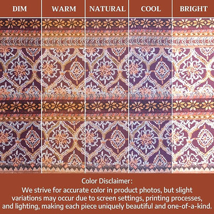 Maison d' Hermine Cloth Napkins Set of 4 100% Cotton for Thanksgiving Christmas Decorations Everyday Reusable Square Fall Napkins Cloth Washable Dinner Party (Fair Isle, 20"x20")