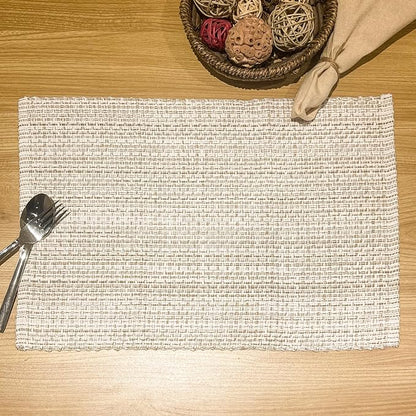 Cotton Placemats Set of 4, 13x19 Inch Washable Woven Fabric Table Mats - Image 3