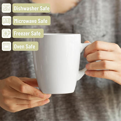 BTaT- Porcelain Coffee Mugs Set, 4 Pack, Cappuccino, Mug Gift Set, Dishwasher - Image 4