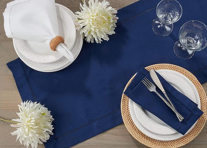 SARO LIFESTYLE Hemstitched Border Table Runner - Image 2