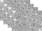 Silver Heat Resistant Square Placemats - Set of 4 with Rhinestone Decor and Sparkly Bling