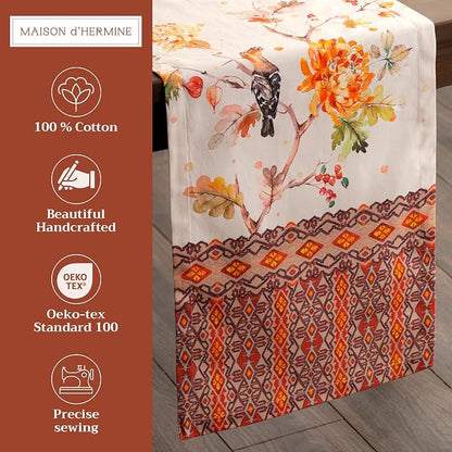 Maison d' Hermine Table Runner 100% Cotton 14.50" x 72" | Table Runners 72 - Image 2