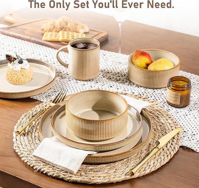 GBHOME Stoneware Dinnerware Sets - Image 3