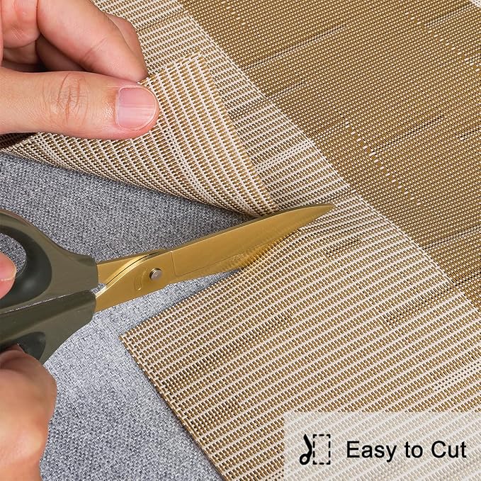 Table Runner 71 Inches Long, Vinyl Woven Farmhouse Table Runners | Washable - Image 5