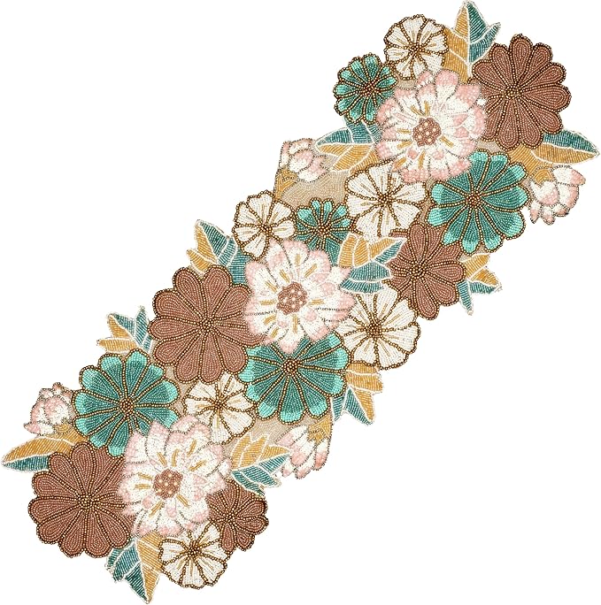 Handmade Beaded Beaded Runner 36 inch by ALPHALivingHOME