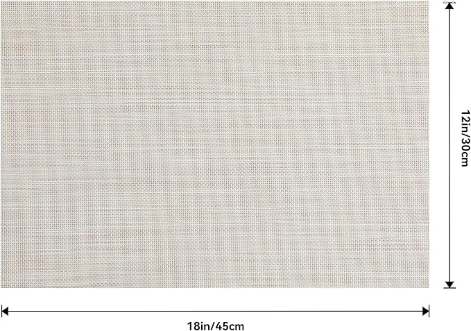 Leetaltree Beige White Placemats Set of 20 - Image 9