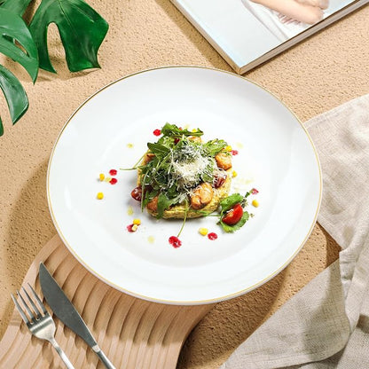 BTaT- White Porcelain Dinner Plates - Image 7