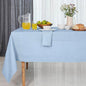 D'Moksha Homes Linen Tablecloth for Rectangle Tables 60 x 144 Inch - 100% Pure Linen Powder Blue Table Cloth - Machine Washable Cloth Tablecloth for Spring, Easter