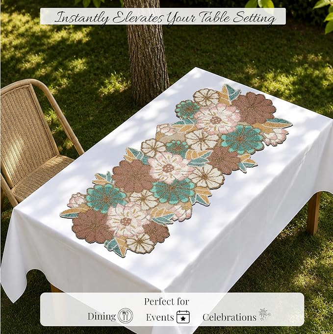Handmade Beaded Beaded Runner 36 inch - Image 5