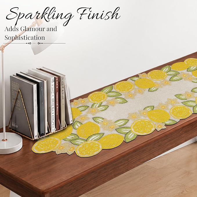 Beaded Table Runner 13x36 Inch Beaded Runner - Image 9