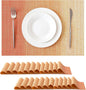 Leetaltree Gradient Burnt Orange Woven Placemats Set of 24 by Leetaltree-ArtatEveryTable