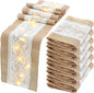 Xinnun 6 Pack Burlap Table Runner by Xinnun