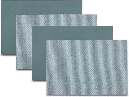 Placemats Set of 4 12" x 18" Heat-Resistant Table Mats for Dining Table Set for 4 Kitchen & Dining Room Decor Farmhouse, Boho, & Modern Style Easy to Clean, Durable & Stylish Table Decor
