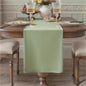 Sage Green Table Runner, Waterproof Washable Runners 90 Inches Long | Reusable by KAIPHO