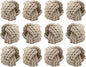 ALPHA Living HOME Napkin Rings Set of 12 - Handmade Jute Napkin Holders for Dining Table, Wedding, Party & Everyday Use Rustic Farmhouse Table Décor Elegant Serviette Rings for Dinner (Creme)