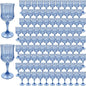 100Pack Plastic Wine Glasses, 7oz Vintage Goblets by LEYIQU