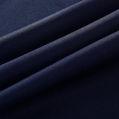 6-Pack 60x144 inch Navy Blue Table Cloths, Solid Stain and Wrinkle Resistant Oblong Tablecloth, Premium Plain Weave Polyester Fabric Rectangle Table Linen Covers for Hotel, Banquet