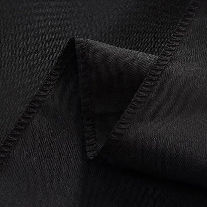 6-Pack 60x84 inch Black Table Cloths, Solid Stain and Wrinkle Resistant Oblong Tablecloth, Premium Plain Weave Polyester Fabric Rectangle Table Linen Covers for Hotel, Banquet