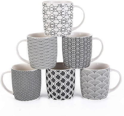 Set of 6 11.5 oz Coffee Mugs by MACHUMA