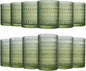Khen Hobnail Beaded Highball Drinking Tumbler Glasses | Set of 12 | Color by Khen
