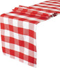 ShinyBeauty 4 Packs Checkered Table Runners 72 Inches Long, Soft Buffalo by ShinyBeauty