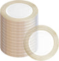 PARTY BARGAINS 13-Inch Charger Plates - 96 Pack, Clear Gold Rope Textured Rim, Heavy-Duty Disposable Chargers for Elegant Dining - Ideal for Weddings and Formal Events