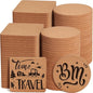 100 PCS Cork Coasters for Laser Engraving, Thick Absorbent Blank Coasters | 4 by GOHDODD