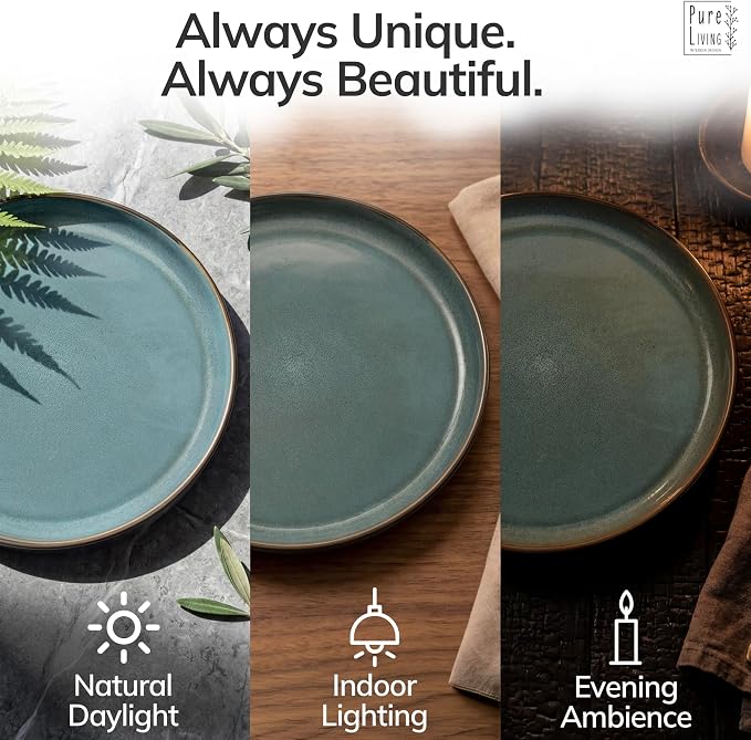 12 Piece Stoneware Dinnerware Set - Image 7