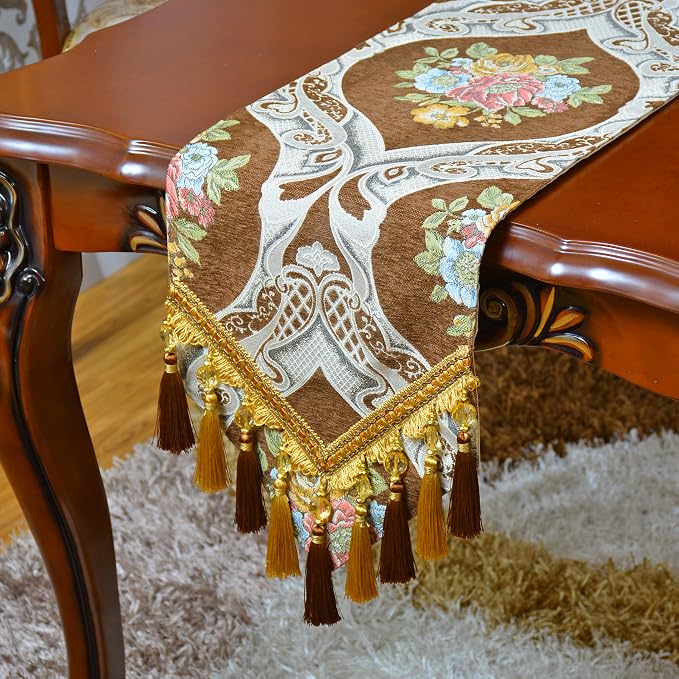 Extra Luxury Velvet Blue Table Runner 120 Inches Long - Image 4