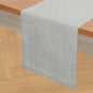 Solino Home 100% Pure Linen Table Runner Chambray Grey, Athena 14 x 72 in | by SolinoHome