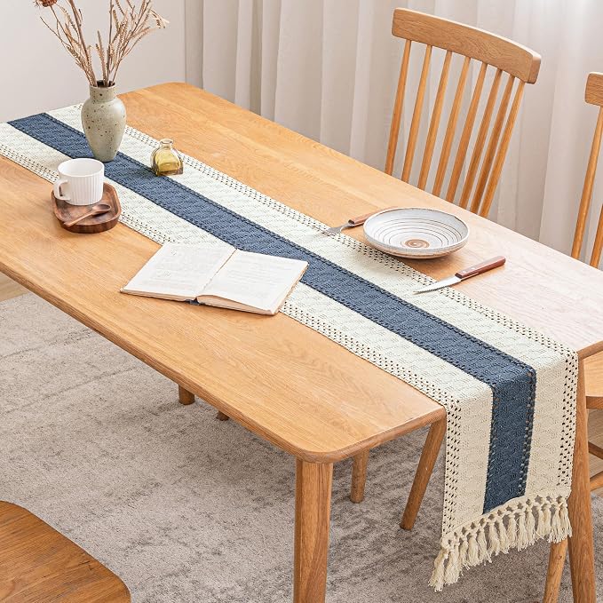 Cotton Farmhouse Table Runner - Image 2