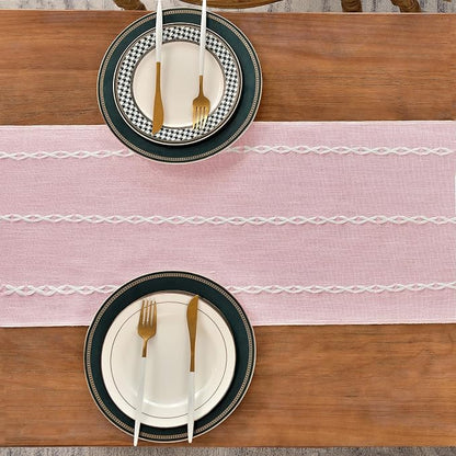 Wracra Rustic Linen Table Runner - Image 3