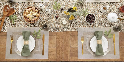 DII PVC Tabletop Collection Woven Indoor/Outdoor, Placemat Set, 6 Piece - Image 6
