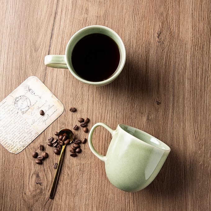 AmorArc 12oz Coffee Mugs, Ceramic Coffee Mugs set of 6 - Image 2