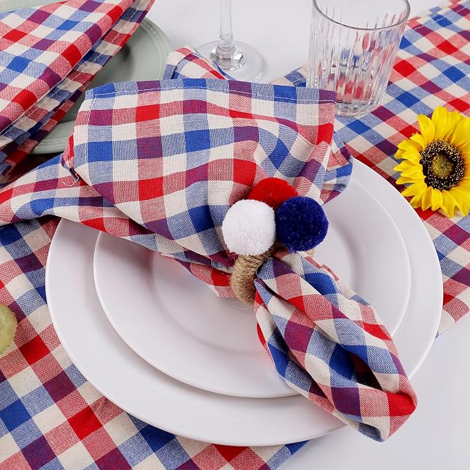 wonlex Patriotic Napkin Ring Holders - Image 4