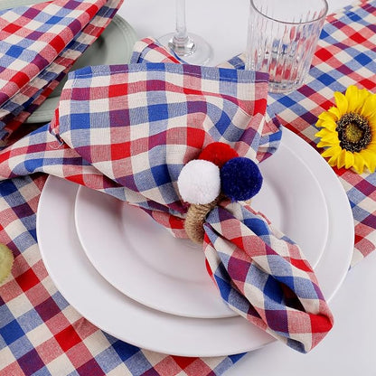 wonlex Patriotic Napkin Ring Holders - Image 4
